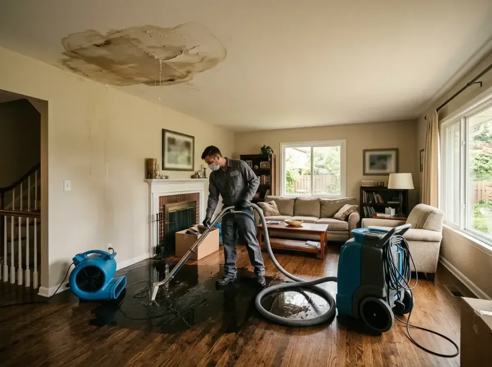 attic-pipe-burst-ceiling-drip-008 — frequently asked questions, Water Damage Restoration & Carpet Care in Brookfield, IL